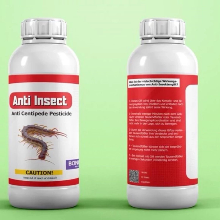 سم کشنده هزارپا و صدپا Anti insect آنتی اینسکت ارسال رایگان به همراه یک عدد سمپاش سرنوشابه ای مدل 1