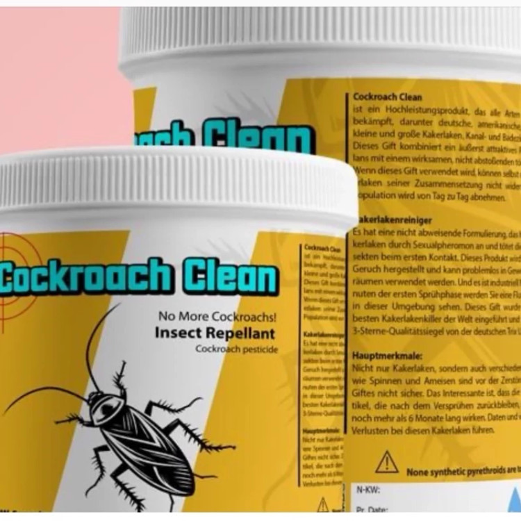 سم عمده سوسک کش 4 لیتری Cockroach Clean ارسال رایگان عمده به همراه سمپاش سر نوشابه ای رایگان مدل 1