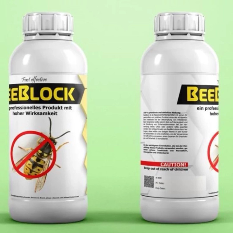سم ضد زنبور BeeBlock زنبورکش بی بلاک ارسال رایگان به همراه یک عدد سمپاش سرنوشابه ای مدل 1