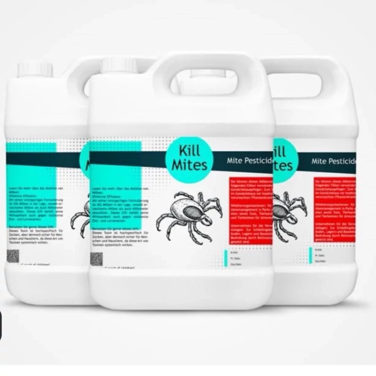 سم 4 لیتری عمده کنه کش موثر با ویژگی زیاد Kill mites ارسال رایگان به همراه سمپاش سرنوشابه ای مدل 1