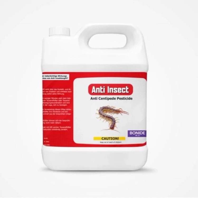 سم 4 لیتری عمده کشنده هزارپا و صدپا Anti insect ارسال رایگان به همراه یک عدد سمپاش سرنوشابه ای مدل 1