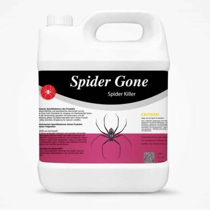سم 4 لیتری عمده ریشه کنی عنکبوت ریز و درشت Spider gone ارسال رایگان به همراه سمپاش سر نوشابه ای مدل 1