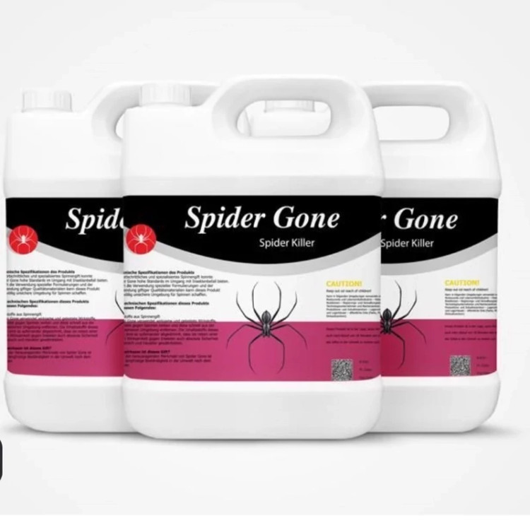 سم 4 لیتری عمده ریشه کنی عنکبوت ریز و درشت Spider gone ارسال رایگان به همراه سمپاش سر نوشابه ای مدل 1
