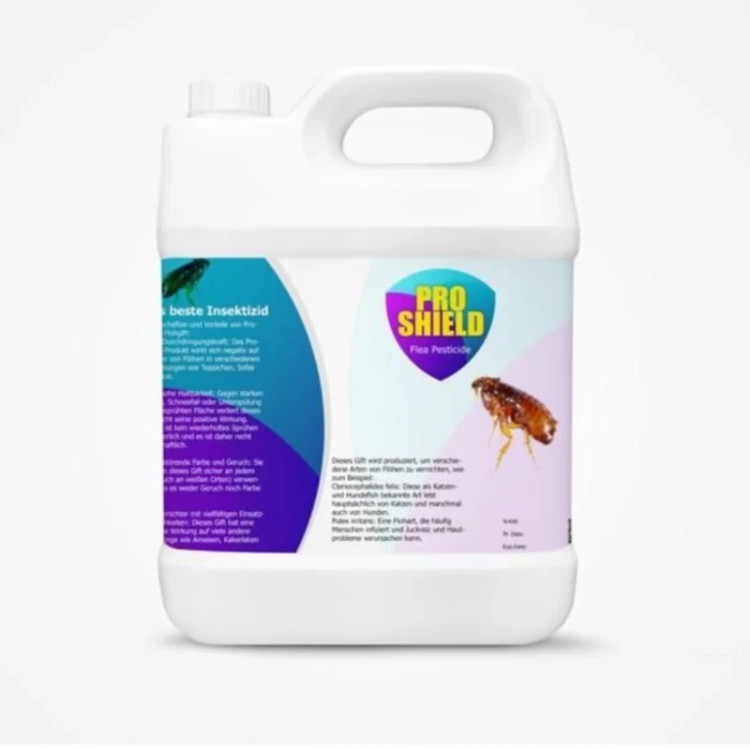 سم 4 لیتری عمده ریشه کنی کک و حشرات گزنده Proshield ارسال رایگان به همراه یک عدد سمپاش سرنوشابه ای رایگان مدل 1