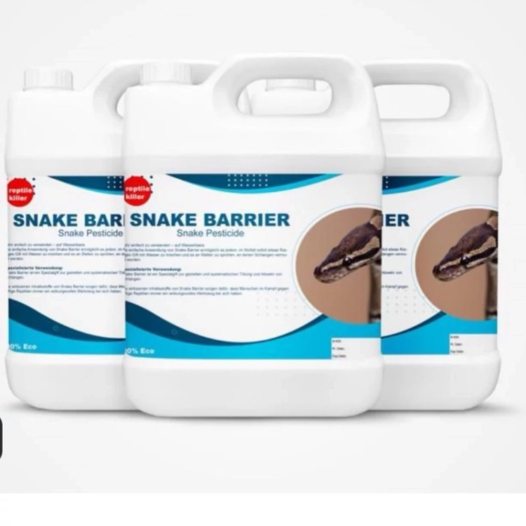 سم 4 لیتری عمده دافع و کشنده انواع مارها Snake Barrier ارسال رایگان به همراه یک عدد سمپاش سرنوشابه ای مدل 1