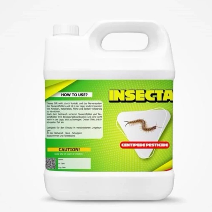 سم 4 لیتری عمده برای حشره 1000 پا - هزار پا کش Insecta ارسال رایگان به همراه سمپاش سرنوشابه ای مدل 1