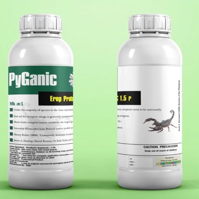 سم عقرب کش پیگانیک - Pyganic دافع عقرب ارسال رایگان به همراه سمپاش سرنوشابه ای
