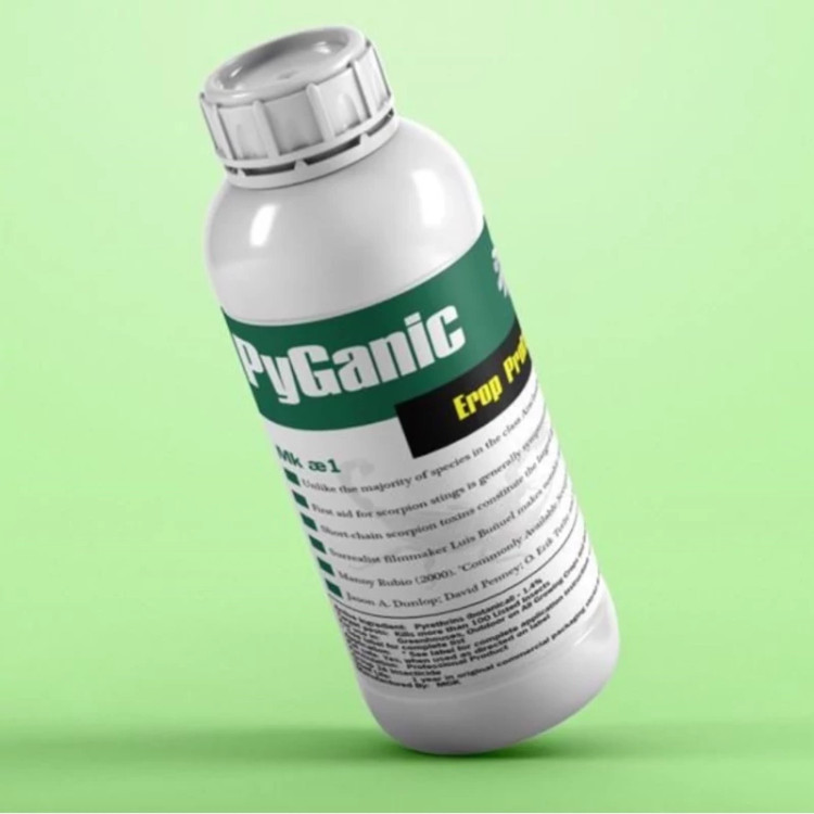سم عقرب کش پیگانیک - Pyganic دافع عقرب ارسال رایگان به همراه سمپاش سرنوشابه ای