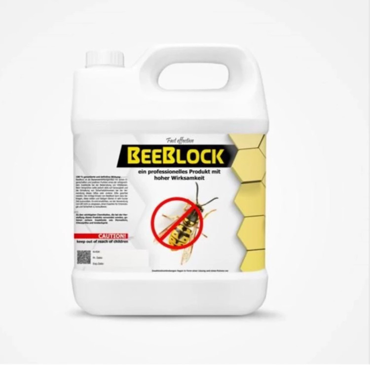 سم 4 لیتری عمده ضد زنبور BeeBlock زنبورکش ارسال رایگان به همراه یک عدد سمپاش سرنوشابه ای