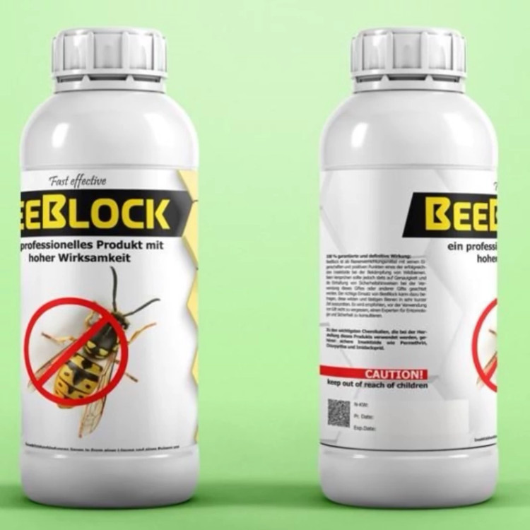 سم ضد زنبور BeeBlock زنبورکش بی بلاک ارسال رایگان به همراه یک عدد سمپاش سرنوشابه ای