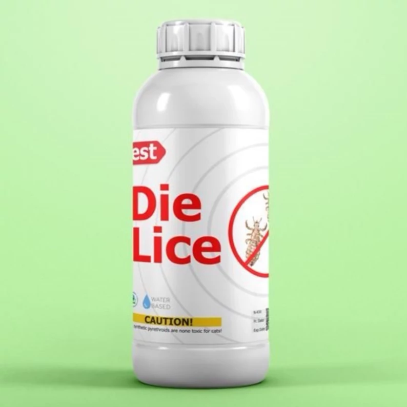 سم شپش کش محیط و سر Die Lice ارسال رایگان به همراه یک عدد سمپاش سر نوشابه ای
