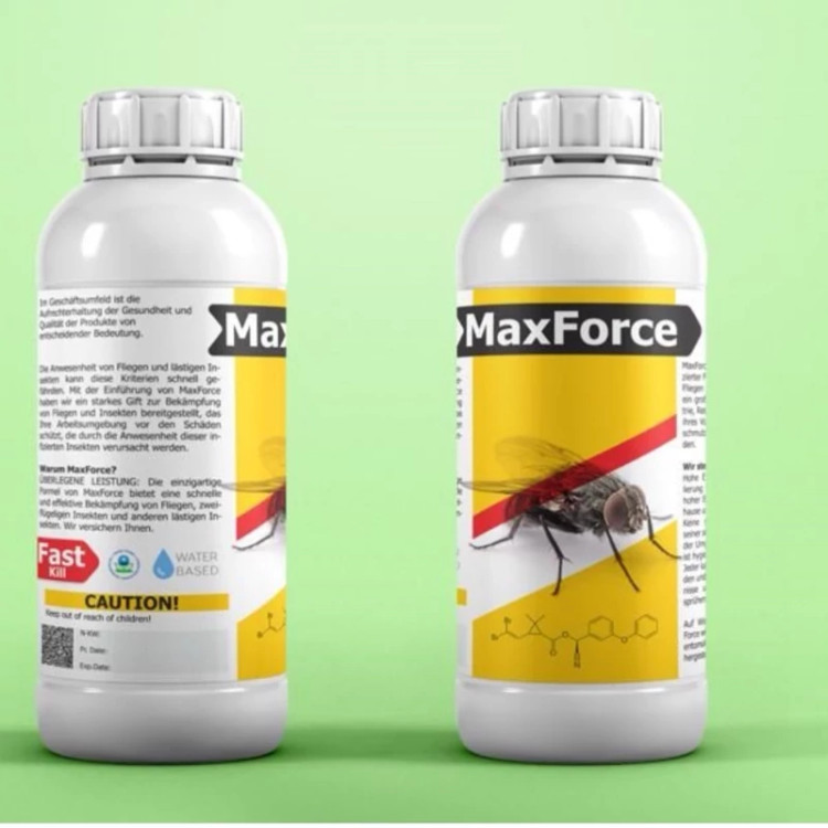 سم قدرتمند مکس فورس MaxForce برای کنترل مگس ارسال رایگان به همراه یک عدد سمپاش سر نوشابه ای