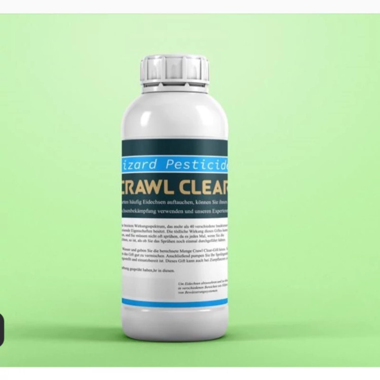 سم مارمولک کش قدرتمند Crawl Clear کراول کلیر ارسال رایگان به همراه یک عدد سمپاش سر نوشابه ای