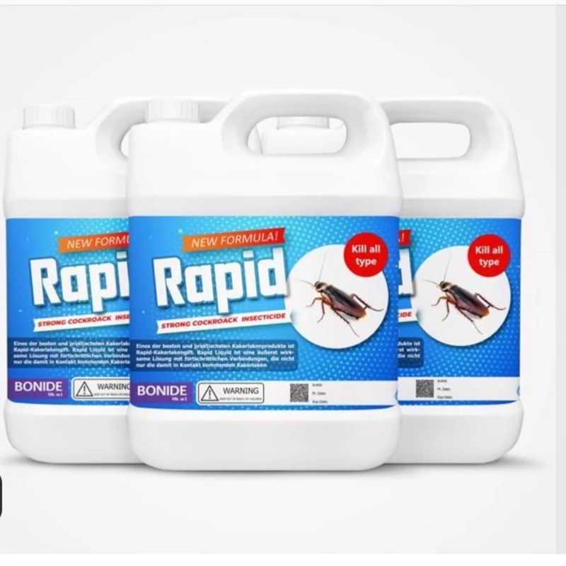 سم سوسک کش 4 لیتری عمده قدرتمند راپید Rapid ارسال رایگان به همراه یک عدد سمپاش سر نوشابه ای