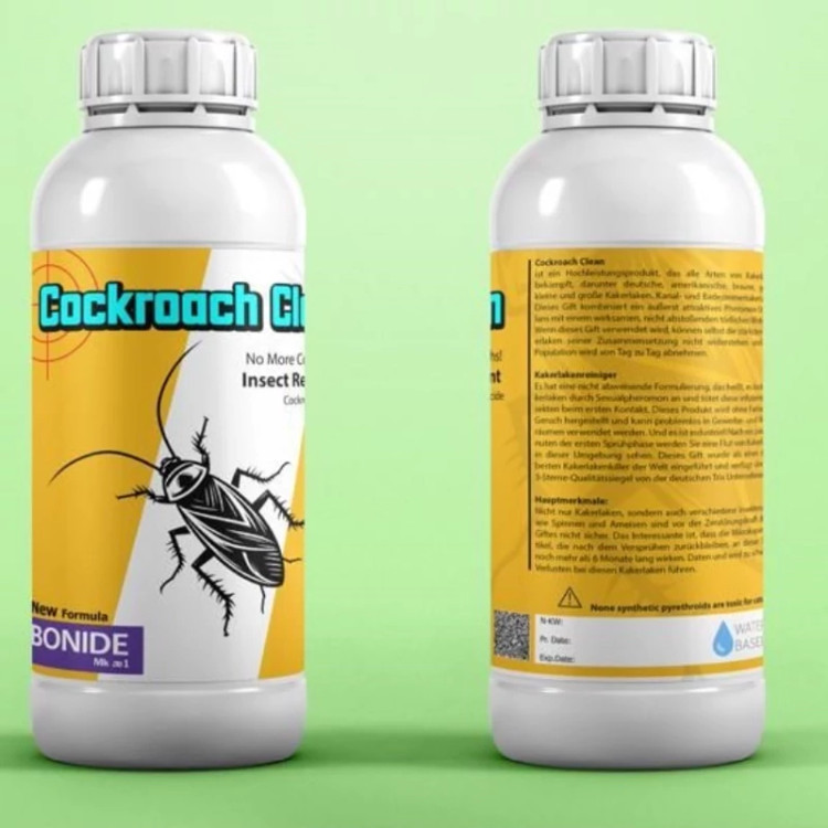 سم سوسک کش Cockroach Clean ارسال کالا رایگان به همراه یک عدد سمپاش سر نوشابه ای