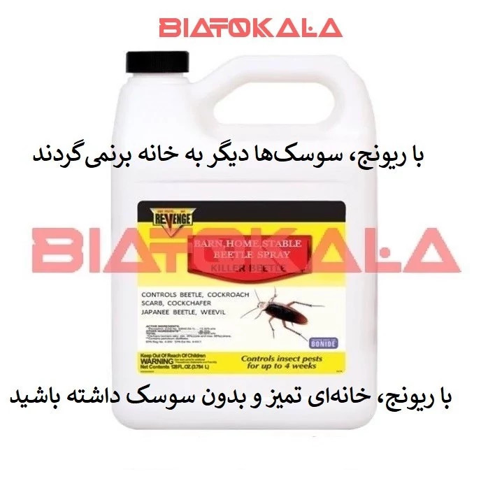 پایان قطعی سوسکهای فاضلابی با سم ریونج